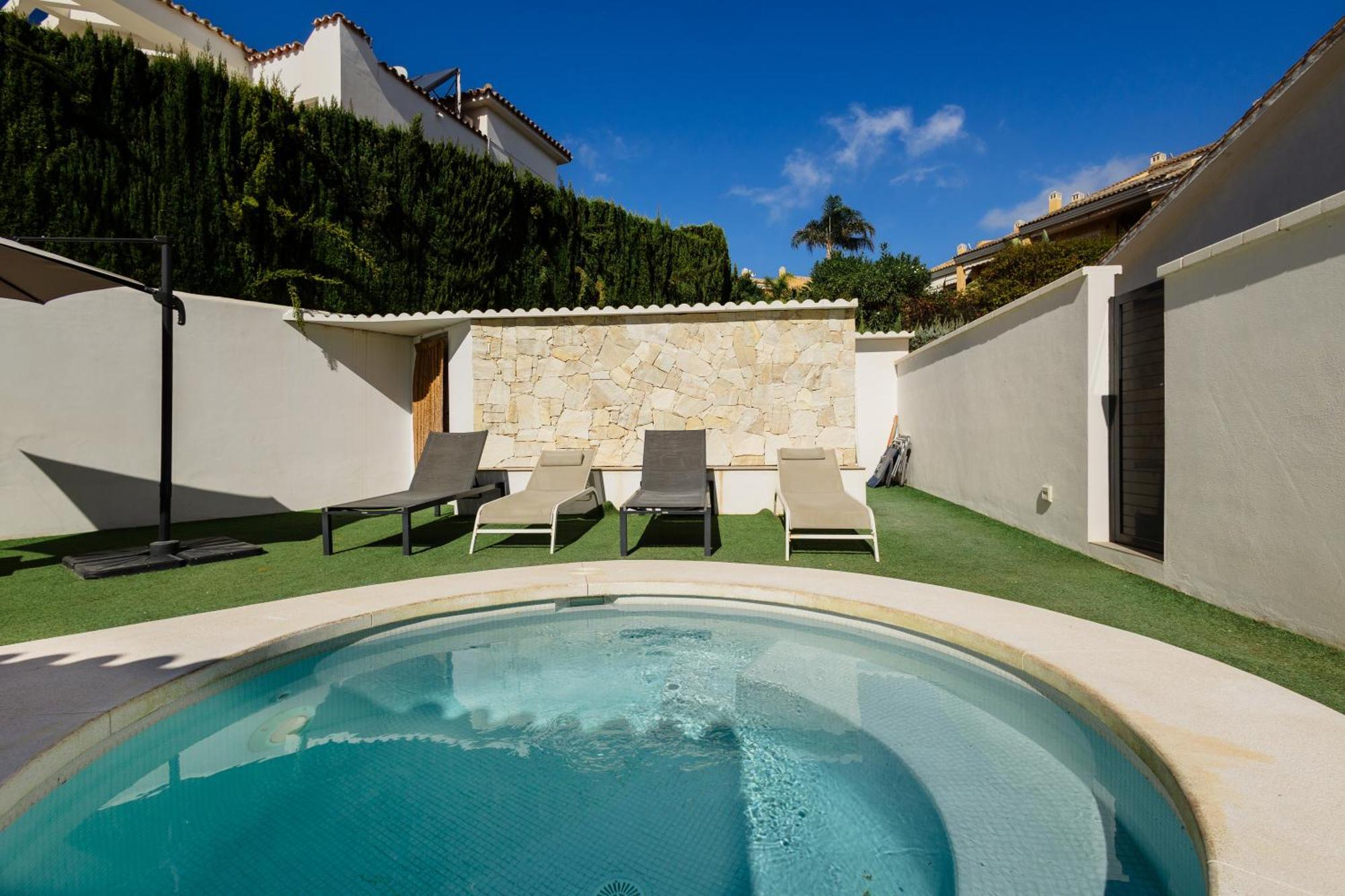 With Minimalist Decor, Pool And Bbq, Two Minutes' Walk From Costabella Villa Marbella